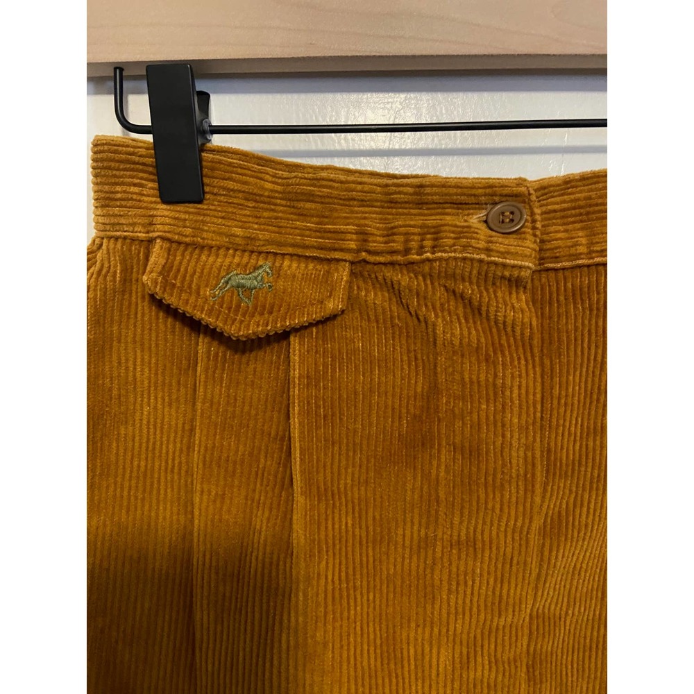White Stag Corduroy Womens A-Line Skirt Size 9 Mustard